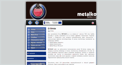 Desktop Screenshot of metalko.com.pl
