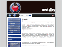 Tablet Screenshot of metalko.com.pl